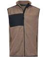 T9122 9122 Tee Jays Mountain Fleece Bodywarmer Clay / Black colour image